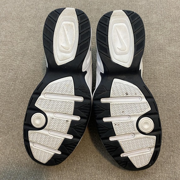 Nike Air Monarch IV Shoes Mens Size 12 White Navy Training Sneakers 416355-102 - Picture 9 of 10